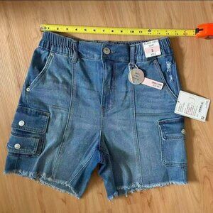 Bbj Los Angeles Relaxed Shorts: Blue Print Bottoms Women Size S